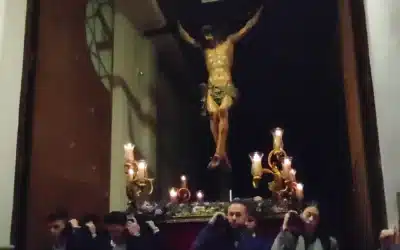 Primera salida del Cristo de la Fundación Aguilar y Eslava