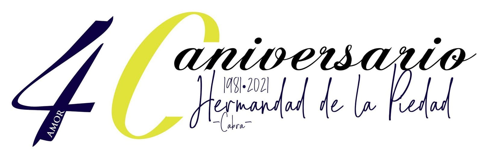 Logotipo del 40 aniversario de la Hermandad de la Piedad