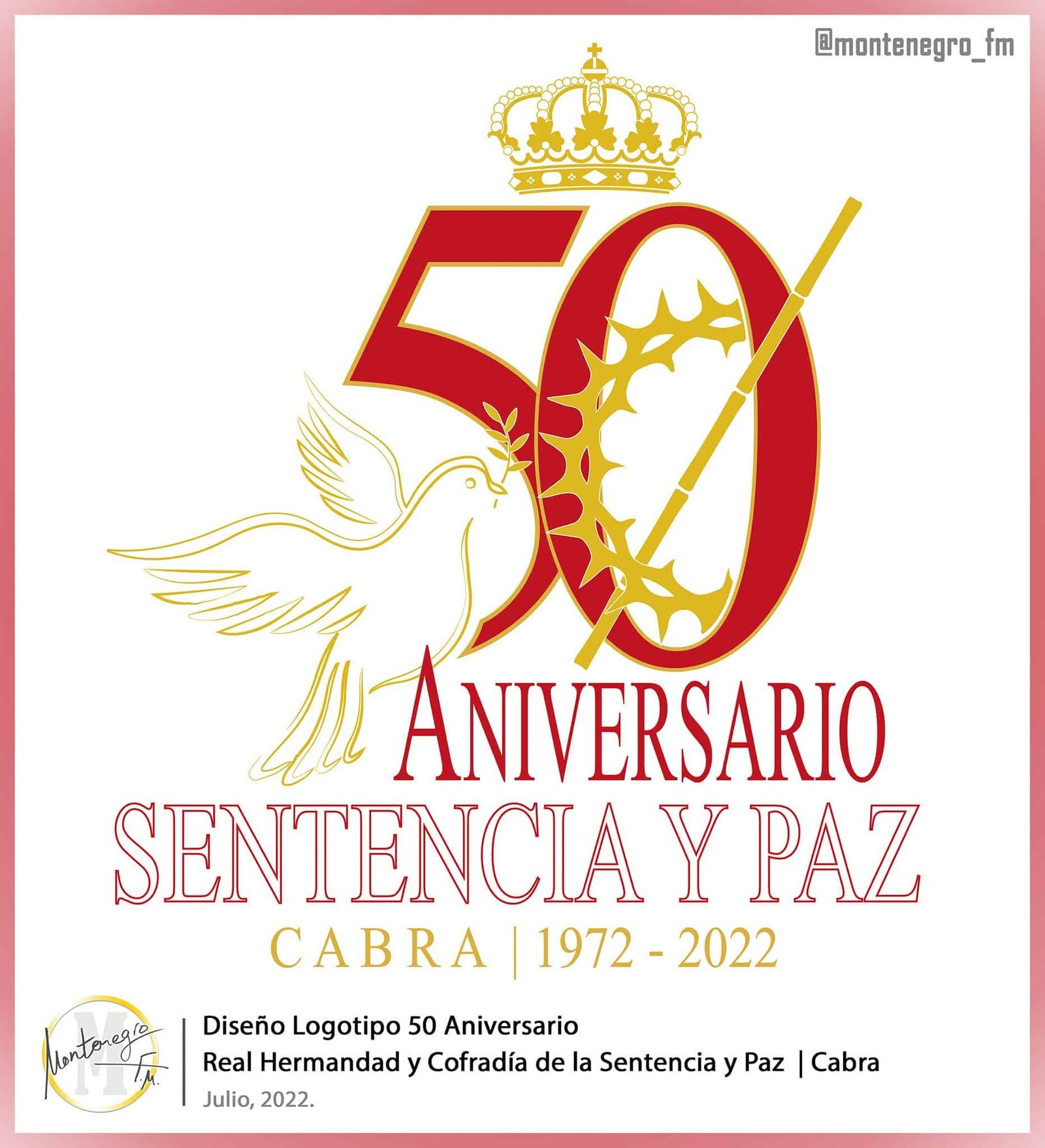 Logotipo 50º aniversario Hdad. Sentencia y Paz de Cabra